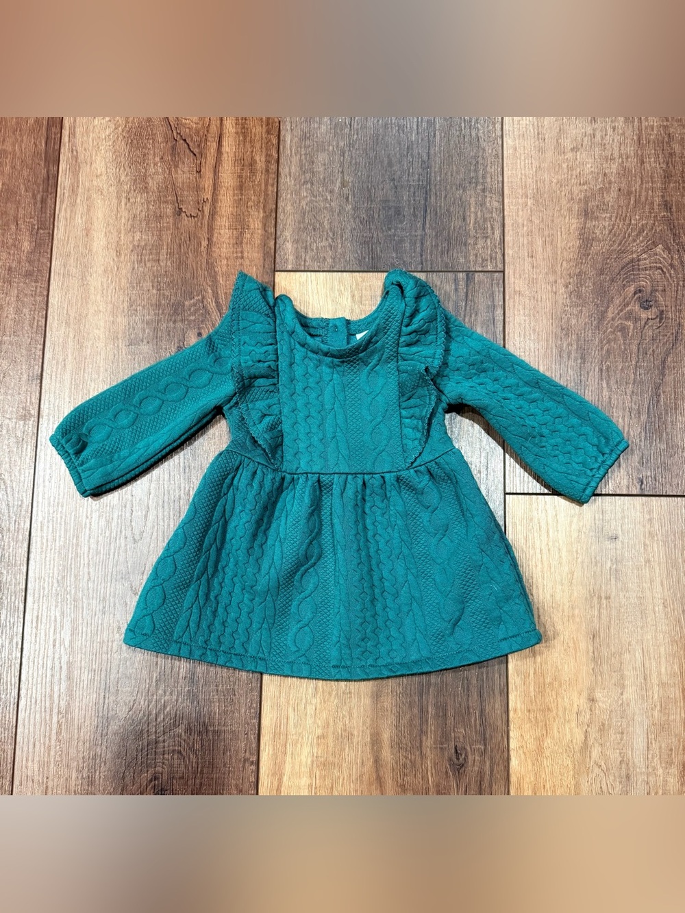 Baby Girls Wonder Nation Cable-Knit Long Sleeve Dress